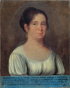 Anonim İspanyol Ressam - María Consolación Azlor, Bureta Kontesi by Unbekannt Unbekannt